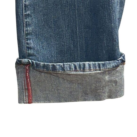 Max Studio Women's Ankle Jeans Size 12 Blue Dark Wash Cuffed Hem - Picture 6 of 15